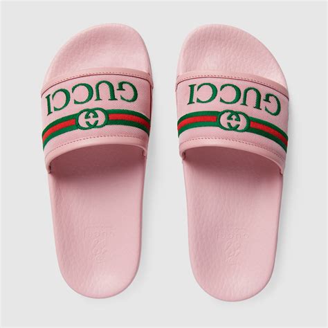 gucci slides on a girl|Gucci slides kids girls.